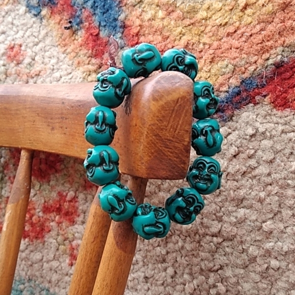 Tibetan Buddha Head Turquoise Beads - Picture 5 of 6